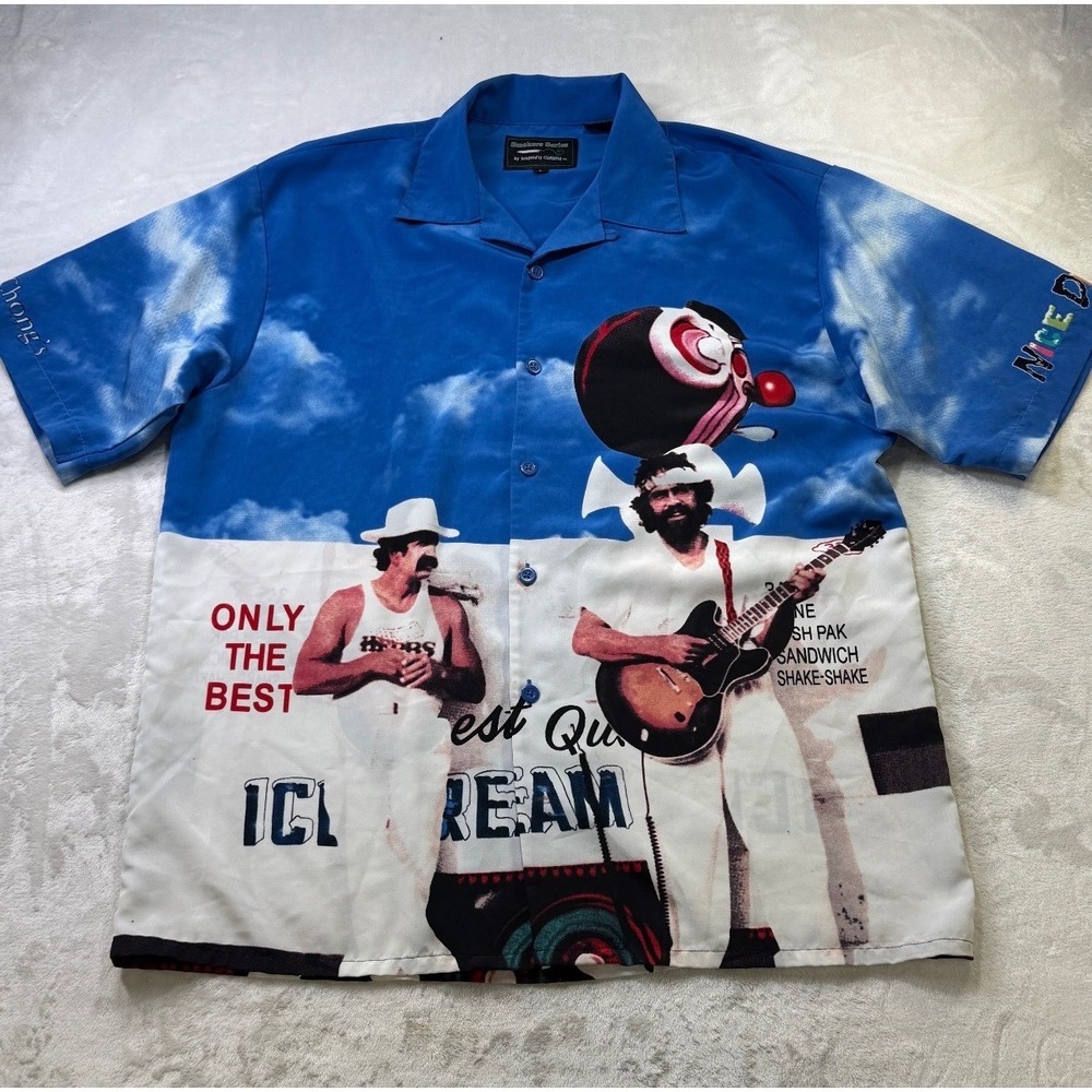 Cheech and Chong Nice Dreams Vintage Dragonfly Club Shirt L Large Smokers